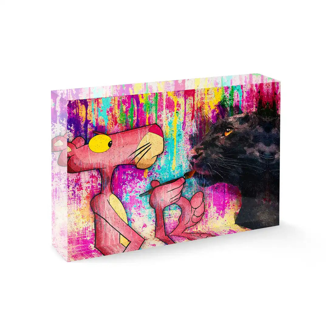 Acrylblock - Paint Panther
