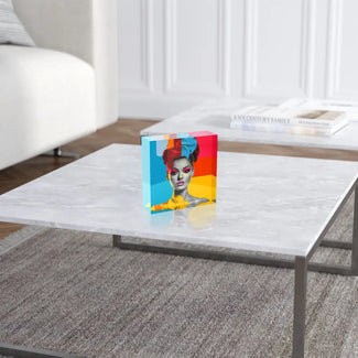 Acrylblock - Pantone Frau pink