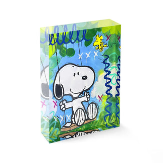 Acrylblock - Best friends on the swing