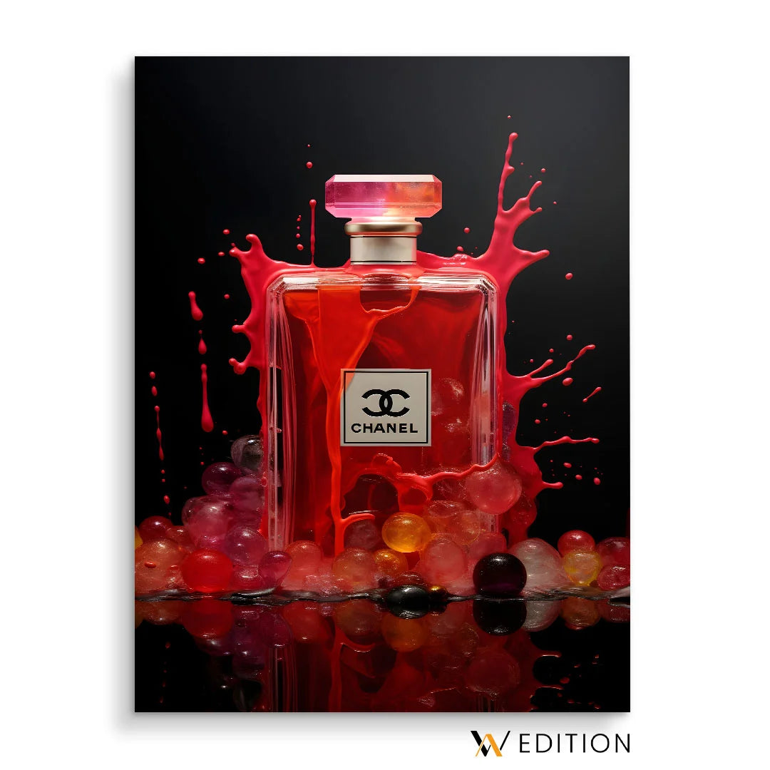 Gerahmter Leinwanddruck Confidential Pink, Handveredelt