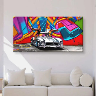 Graffiti Dreamcars Mercedes 300 sl