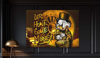 Limitiertes premium Kunstwerk "Donald - Let's hunt some money".