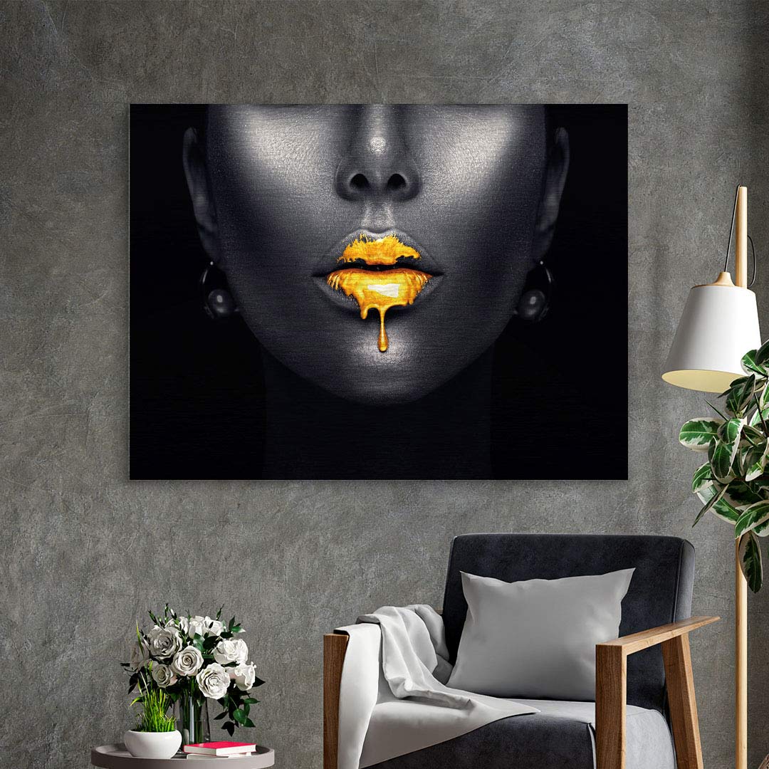 Goldene Lippen