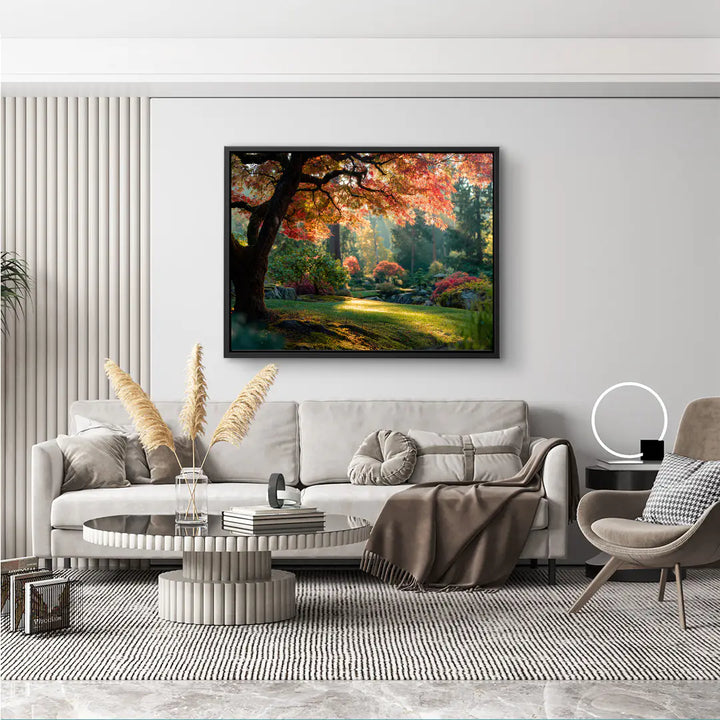 Sunbeams in the forest 