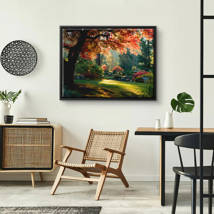 Sunbeams in the forest 