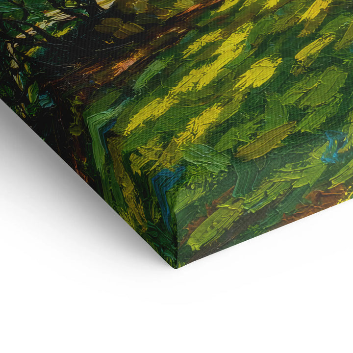 Zonnestralen in het bos 