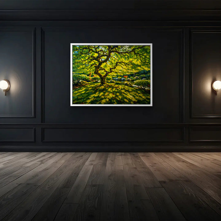 Zonnestralen in het bos 