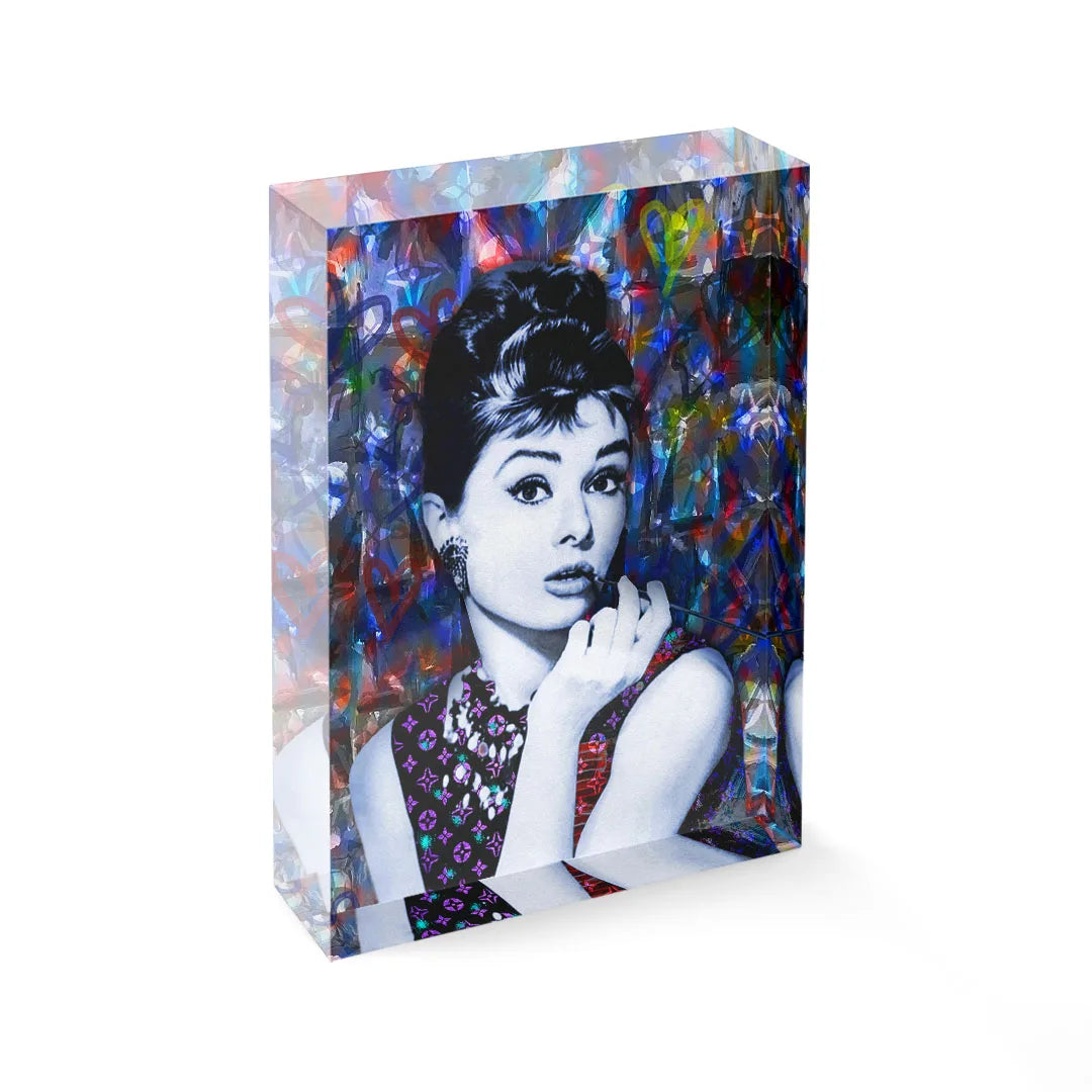 Acrylblock - Audrey Hepburn