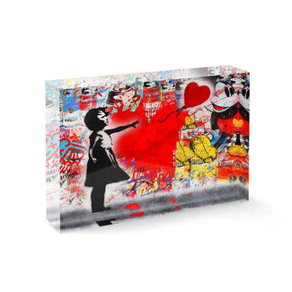 Acrylblock - Flying Love