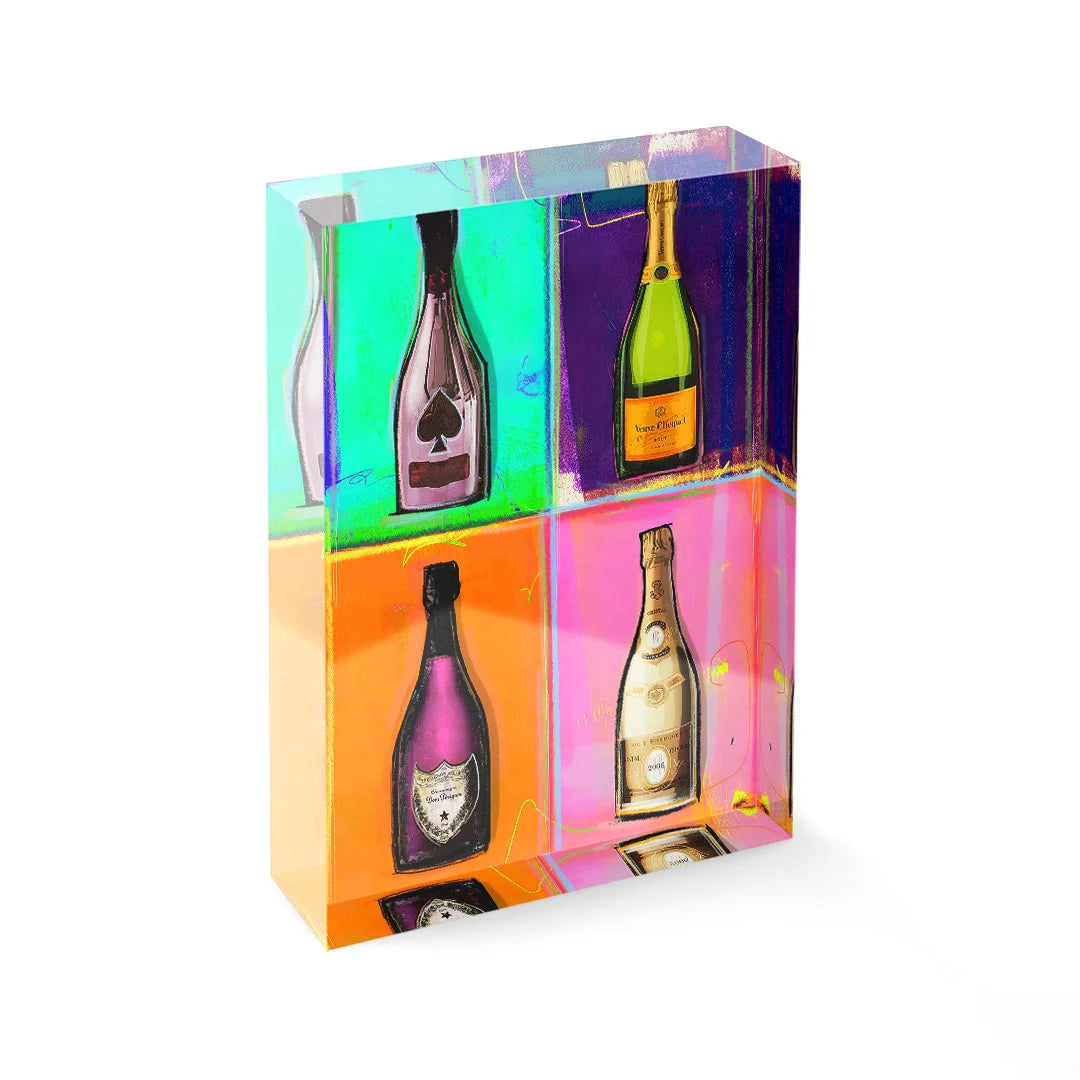 Acrylblock - Champagner collection
