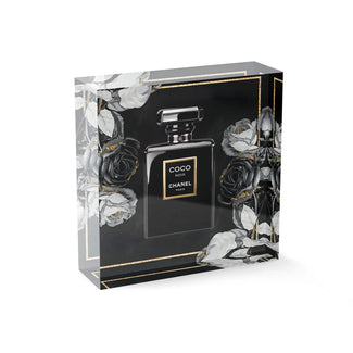 Acrylblock - Chanel on flower