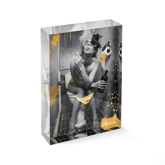 Acrylblock - Never mind