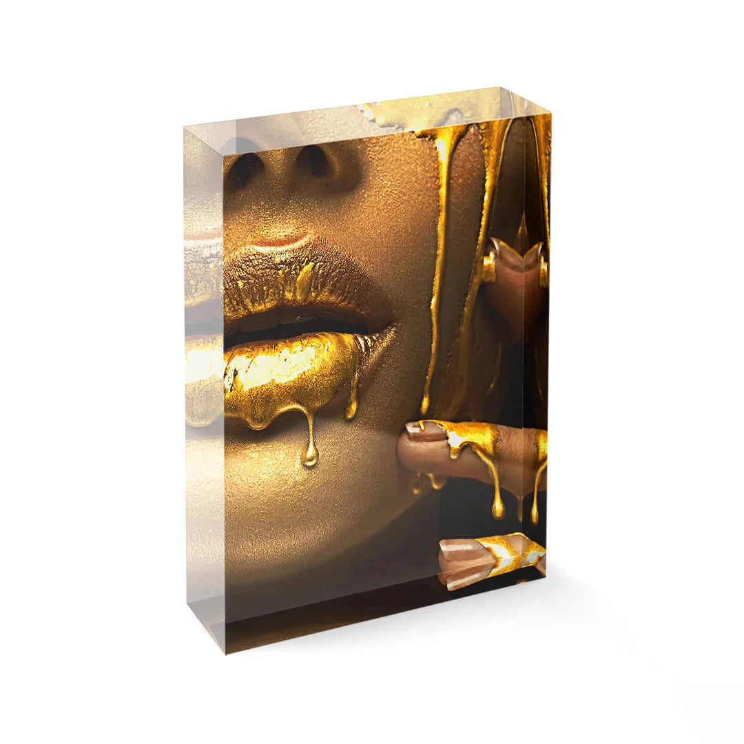 Acrylblock - Golden Glossy