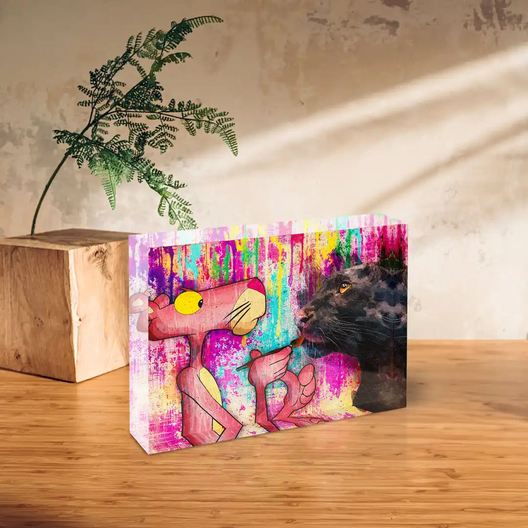 Acrylblock - Paint Panther