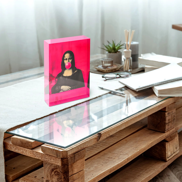 Acrylblock - Monas Pink Wist