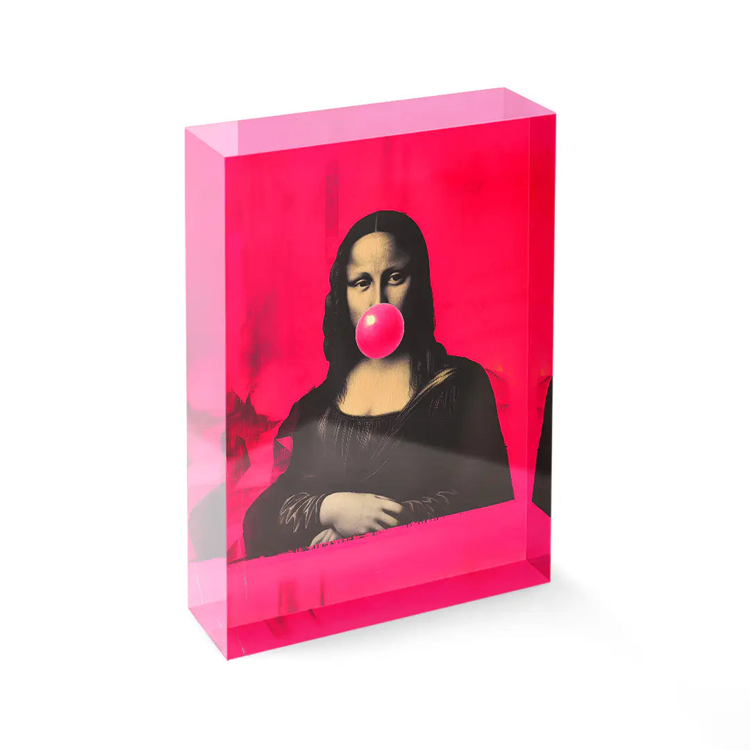 Acrylblock - Monas Pink Wist
