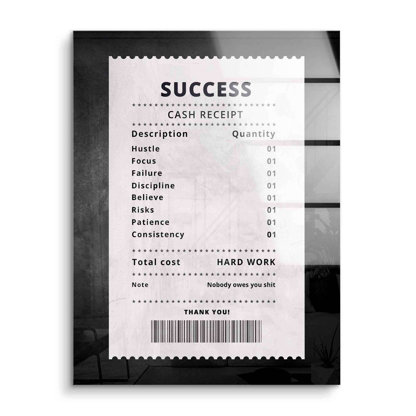 Receipt for Success