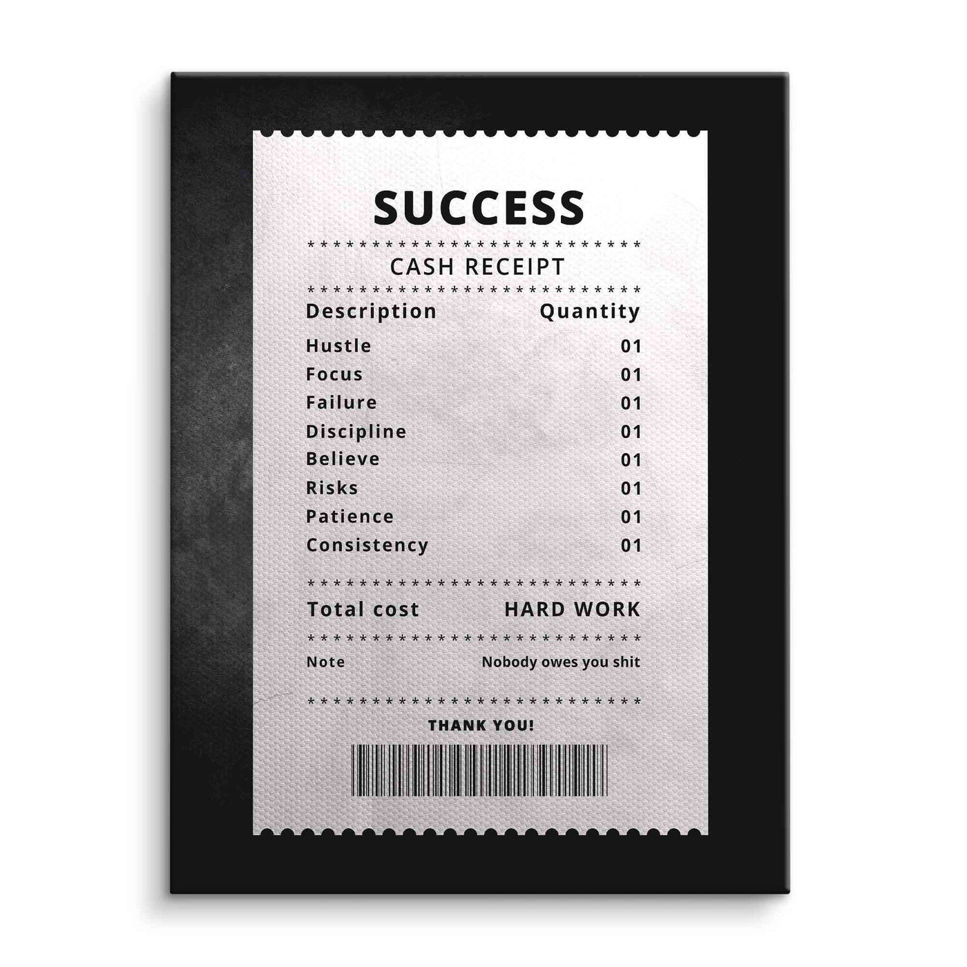 Receipt for Success