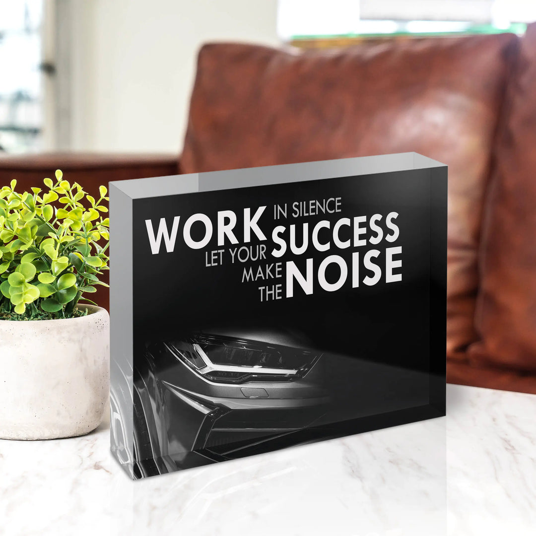 Acrylblock - Let your success make the noise
