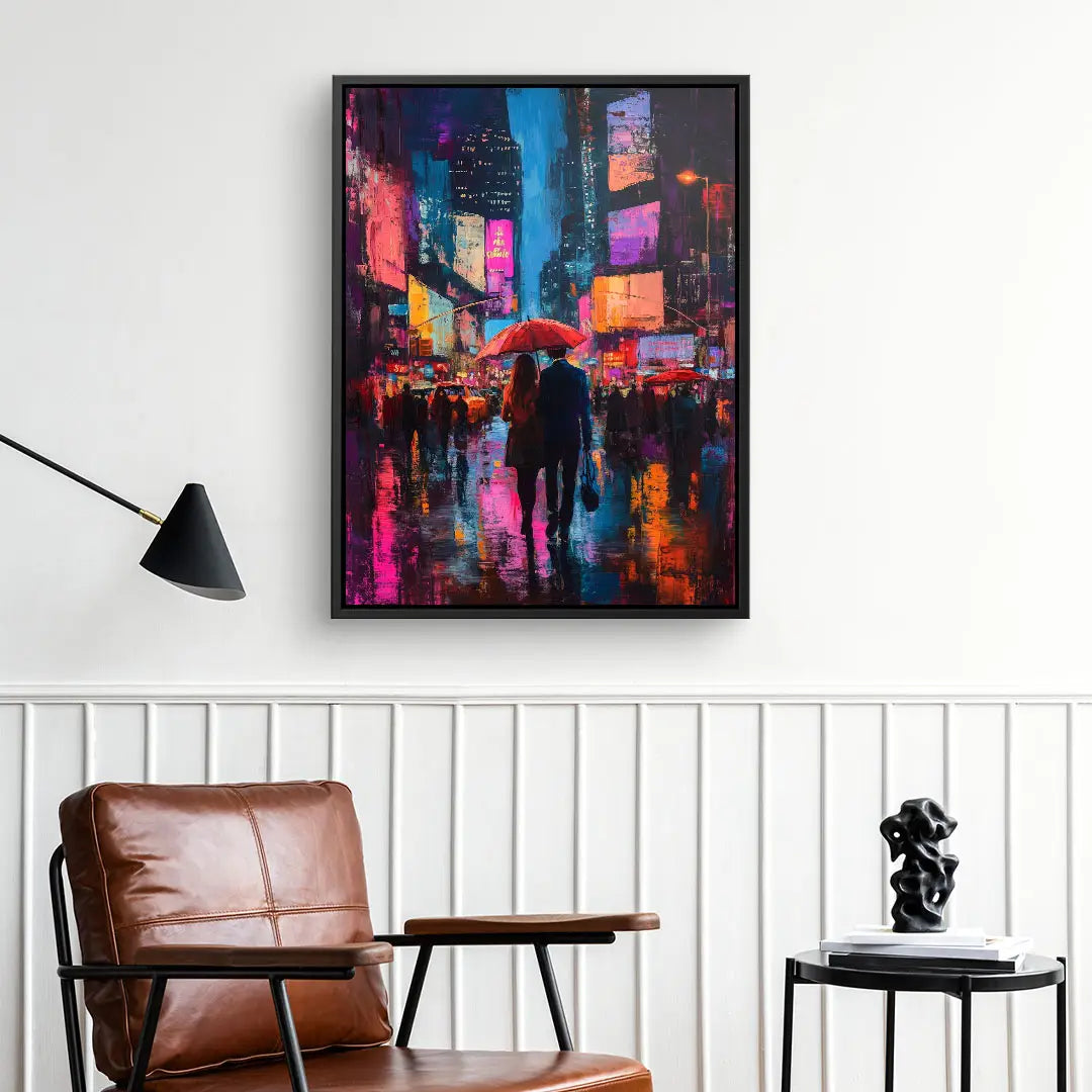 Under the red umbrella