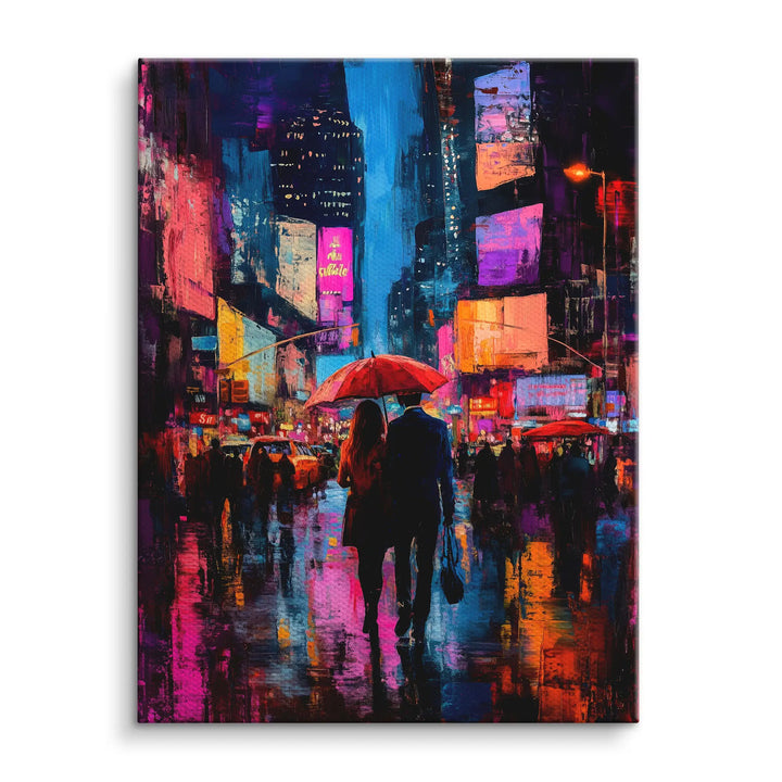 Under the red umbrella