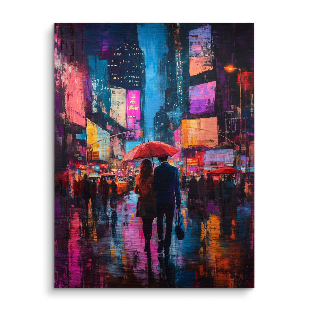 Under the red umbrella