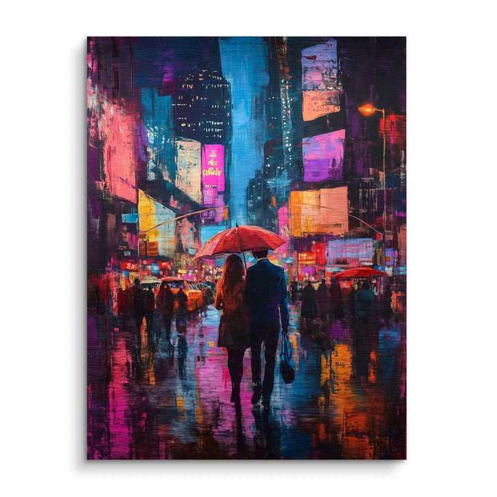 Under the red umbrella