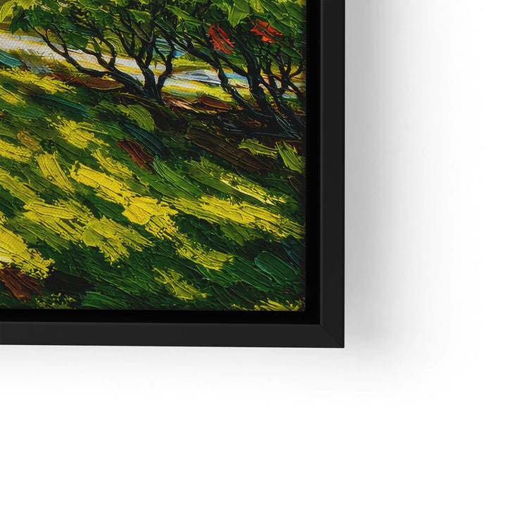 Zonnestralen in het bos 