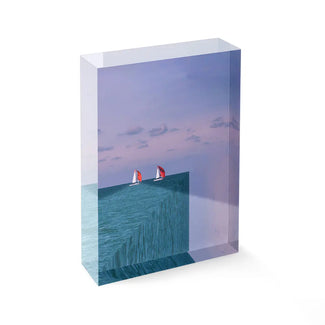 Acrylblock - Ocean cut