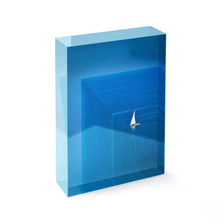 Acrylblock - Blue infinity