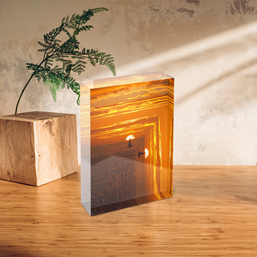 Acrylblock - Sunset Sail