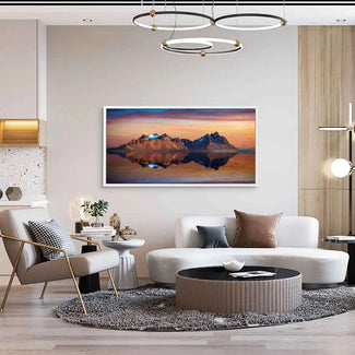 Reflection Vestrahorn Mountain 