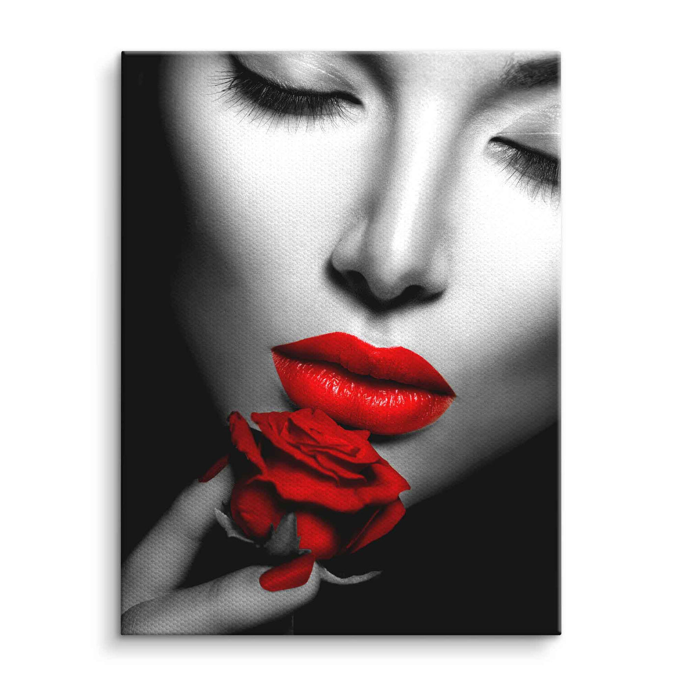 Rote Rose & Lippen