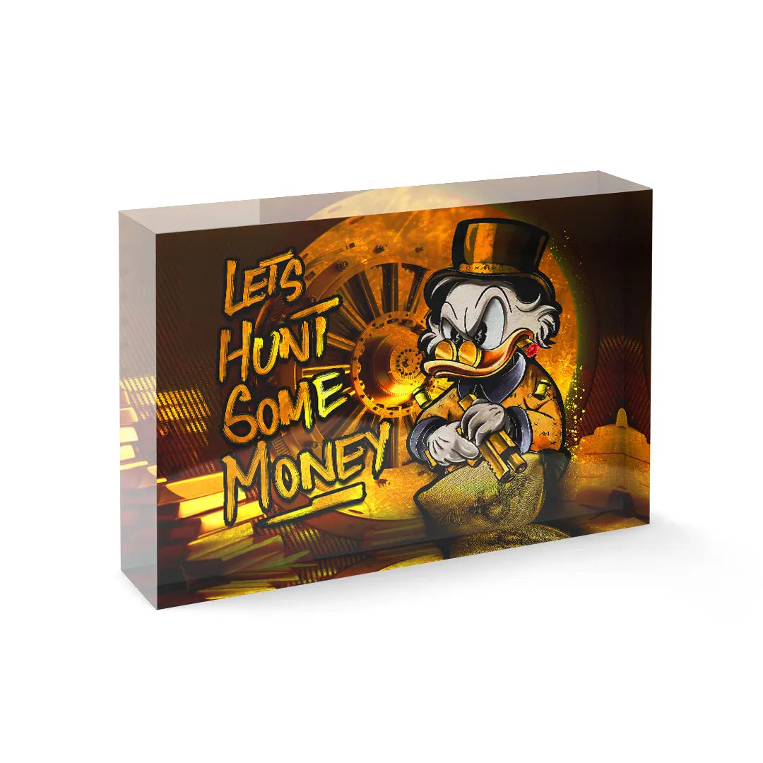 Acrylic block - Hunt some money