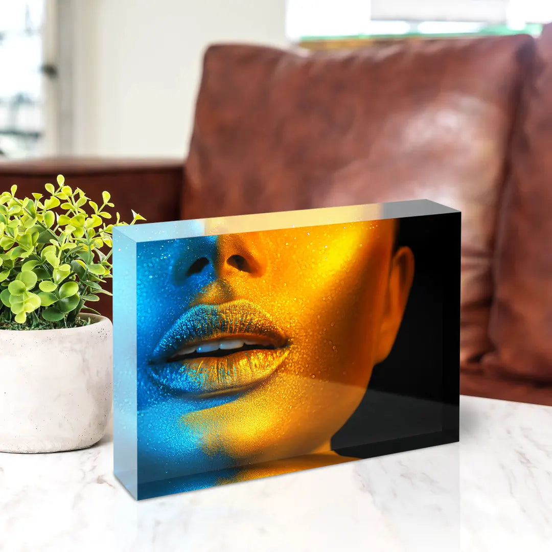 Acrylic block - Shining Face