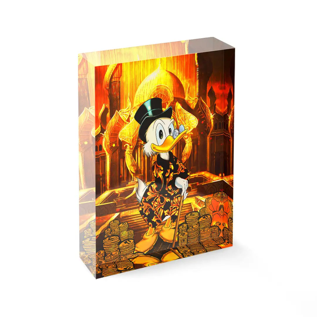 Acrylic block - Gold Rush