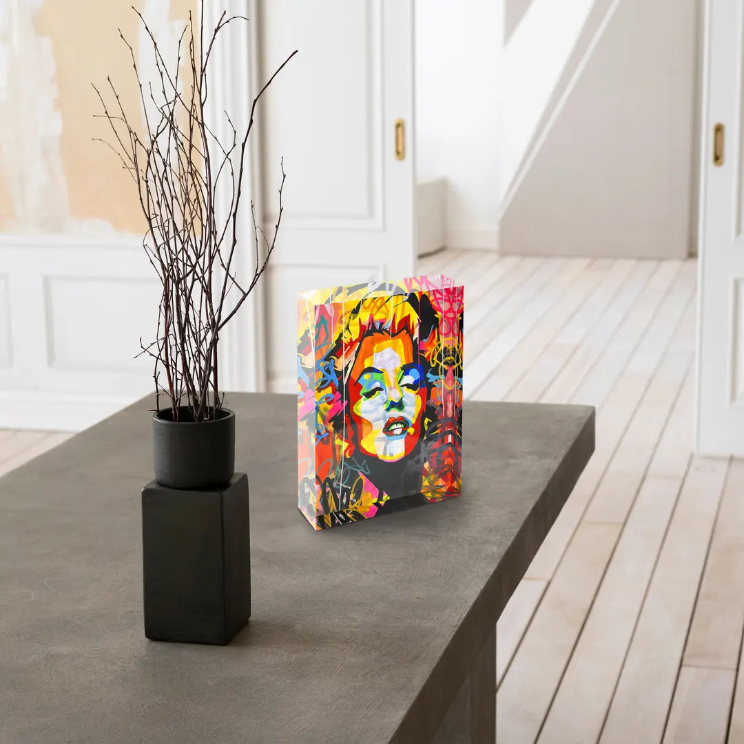 Acrylic block - Colorful Marylin