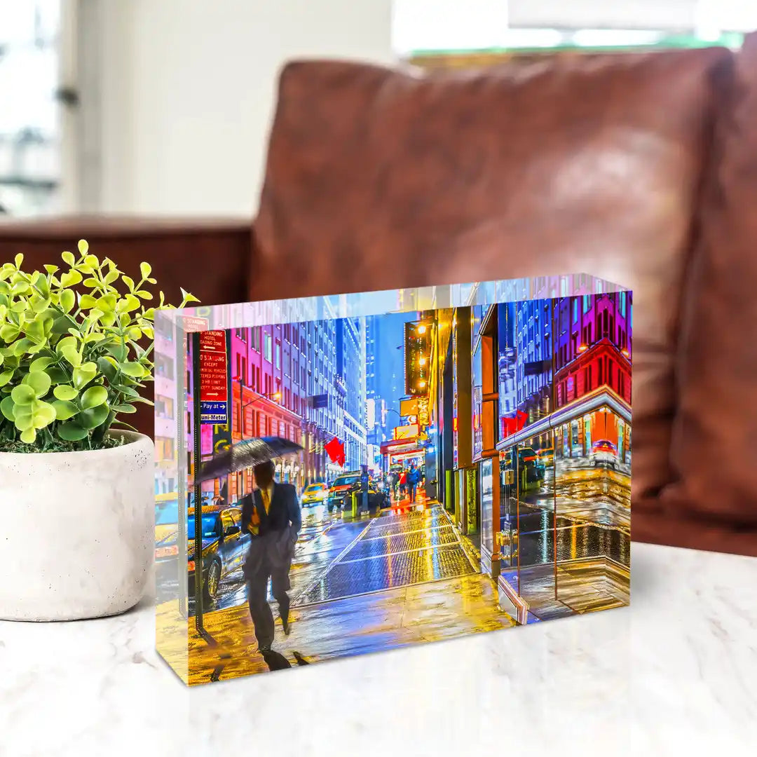 Acrylic block - New York City Lights