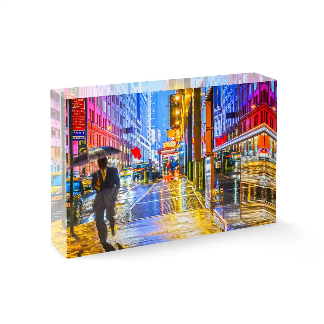 Acrylic block - New York City Lights