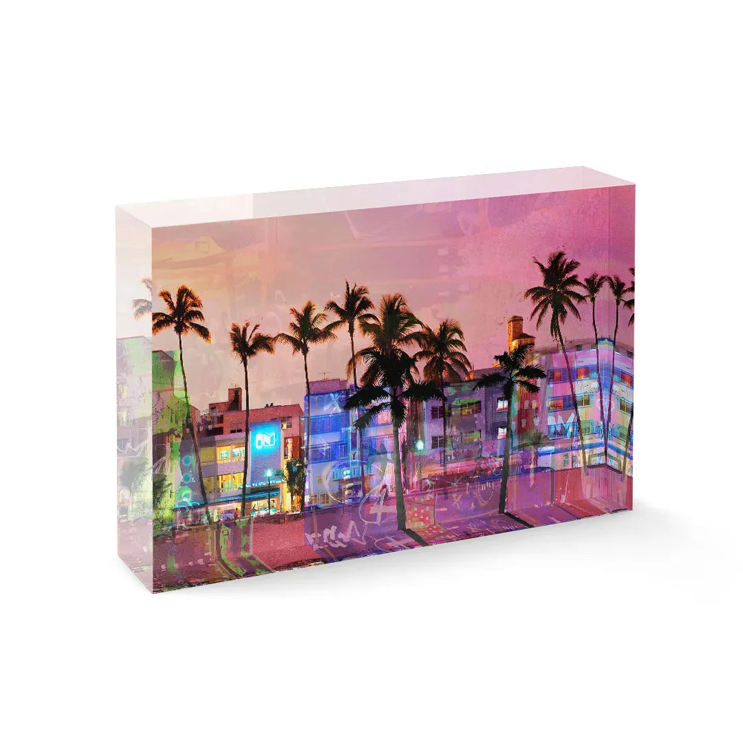 Acrylic block - Ocean drive