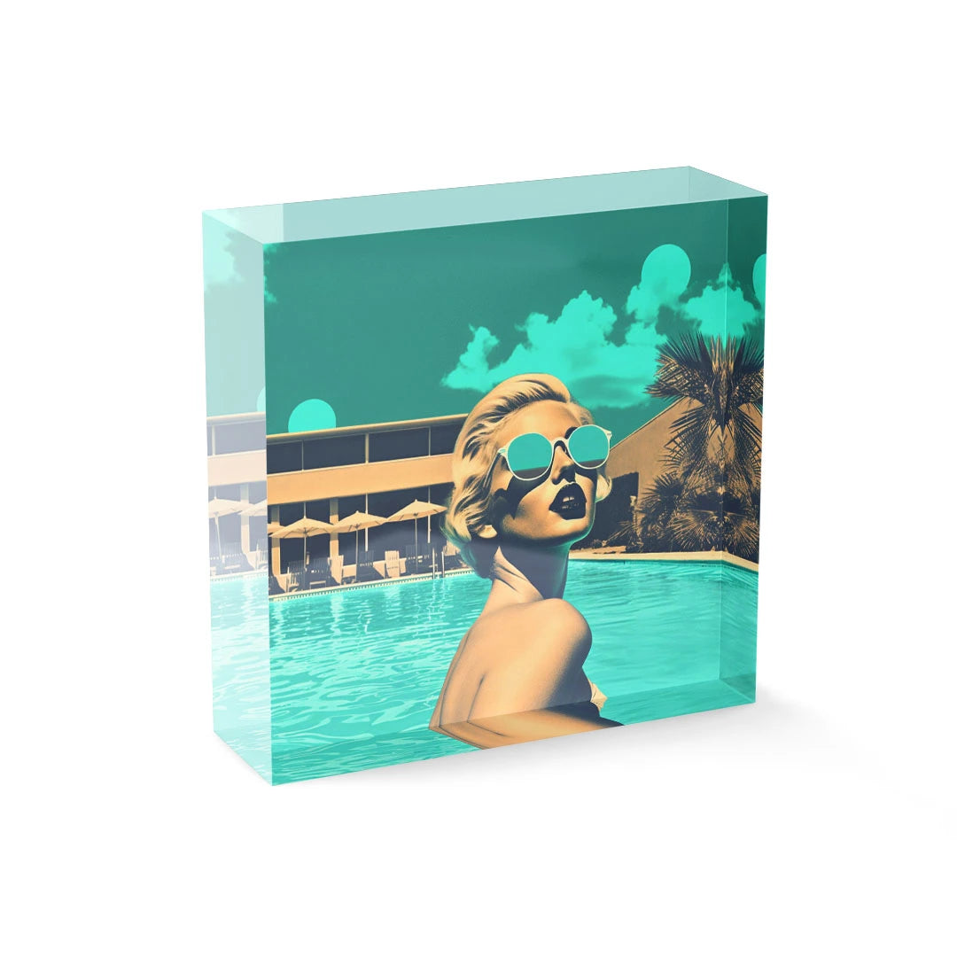 Acrylic block - Swimming pool
