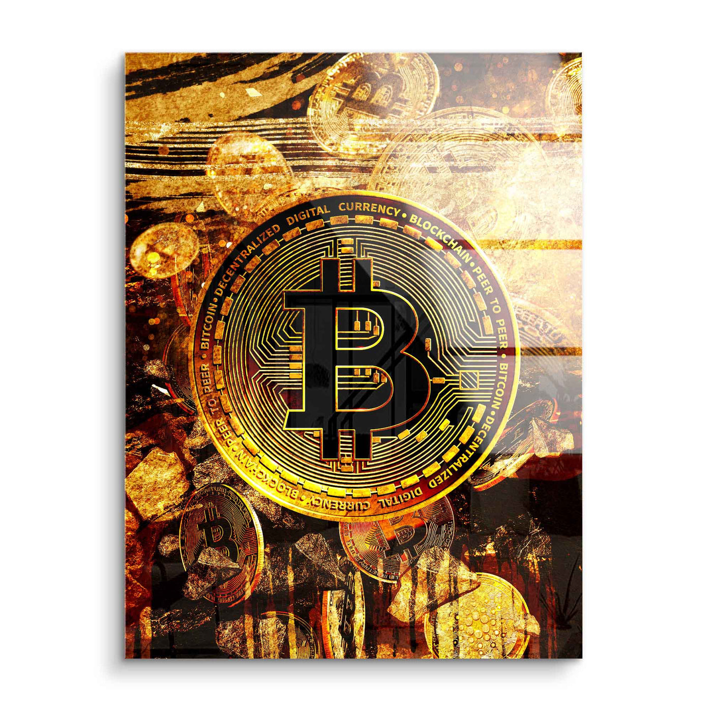 Bitcoin - gold bars