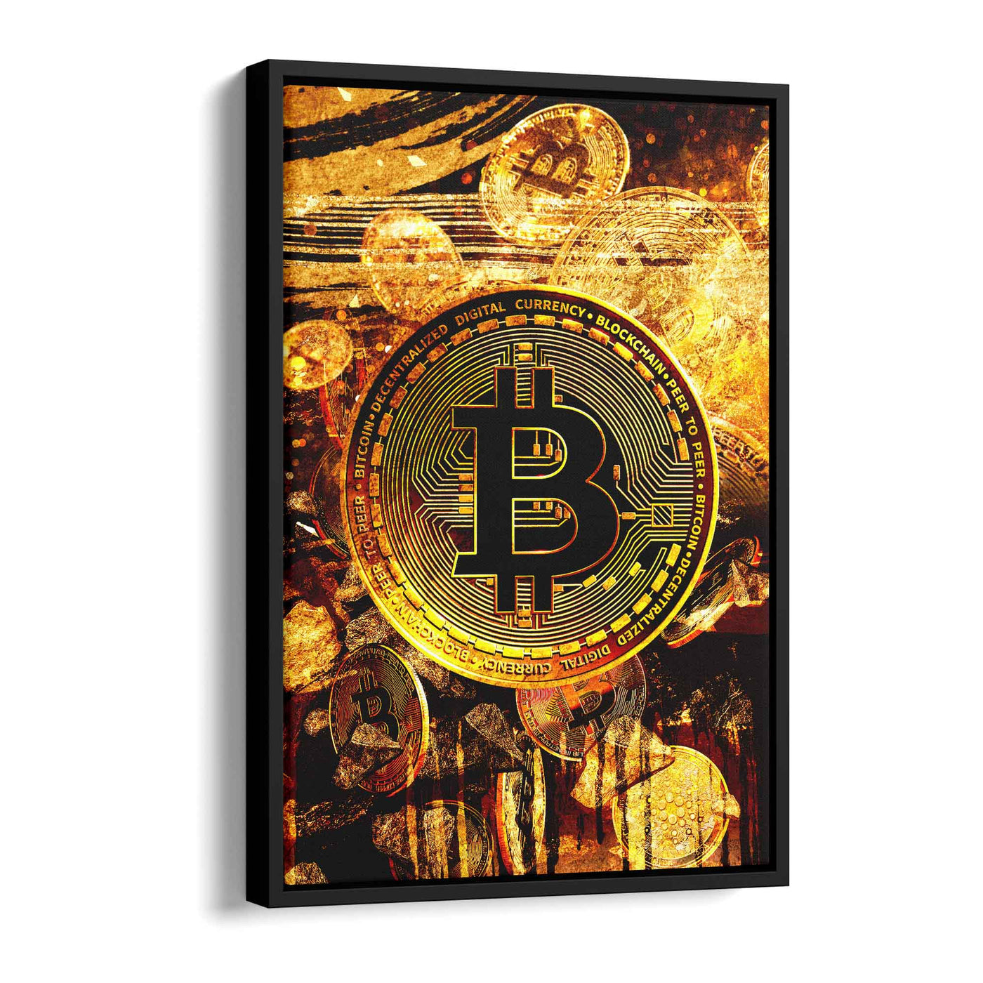 Bitcoin - gold bars