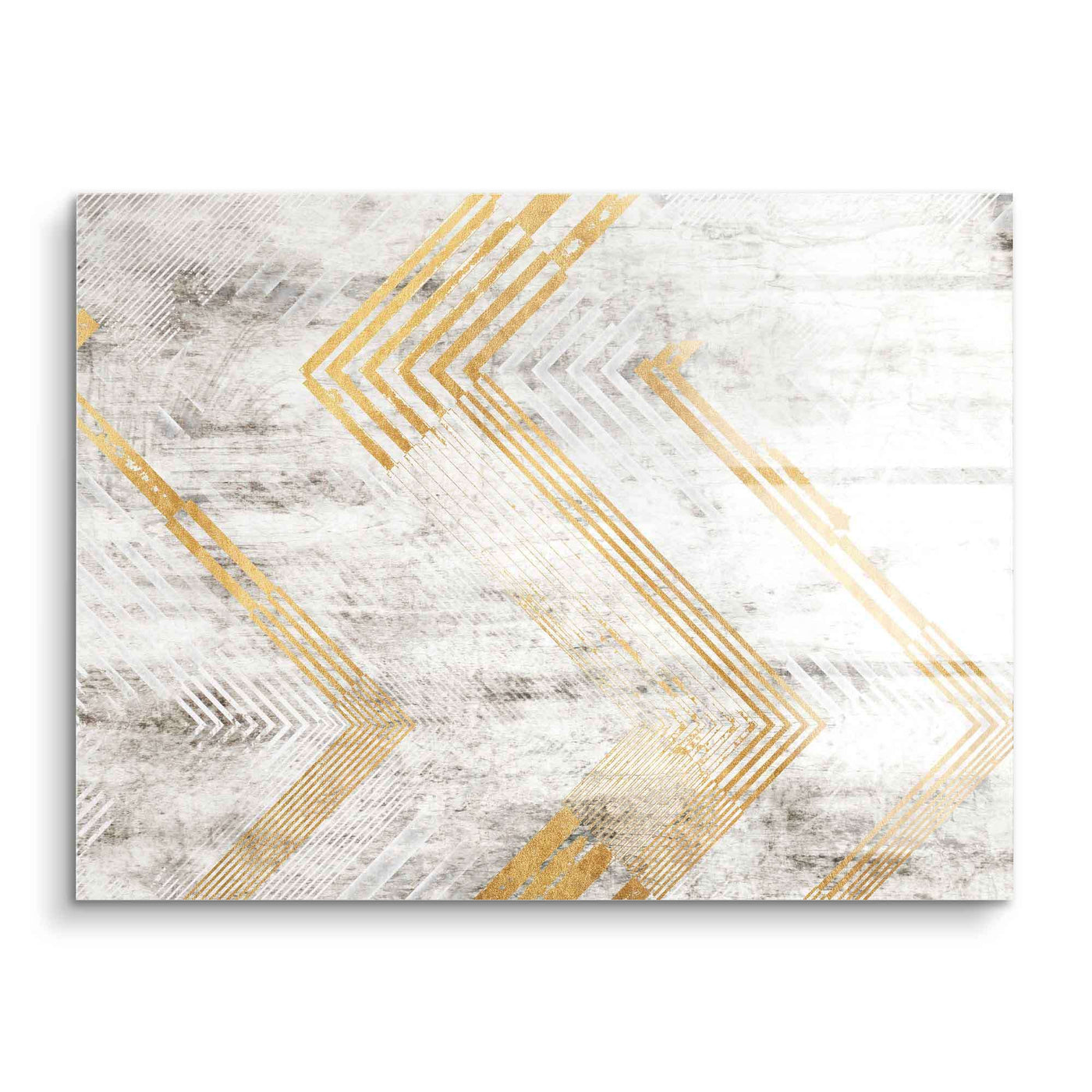 Abstract golden arrow