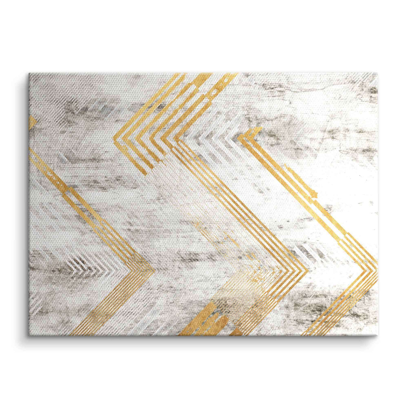 Abstract golden arrow