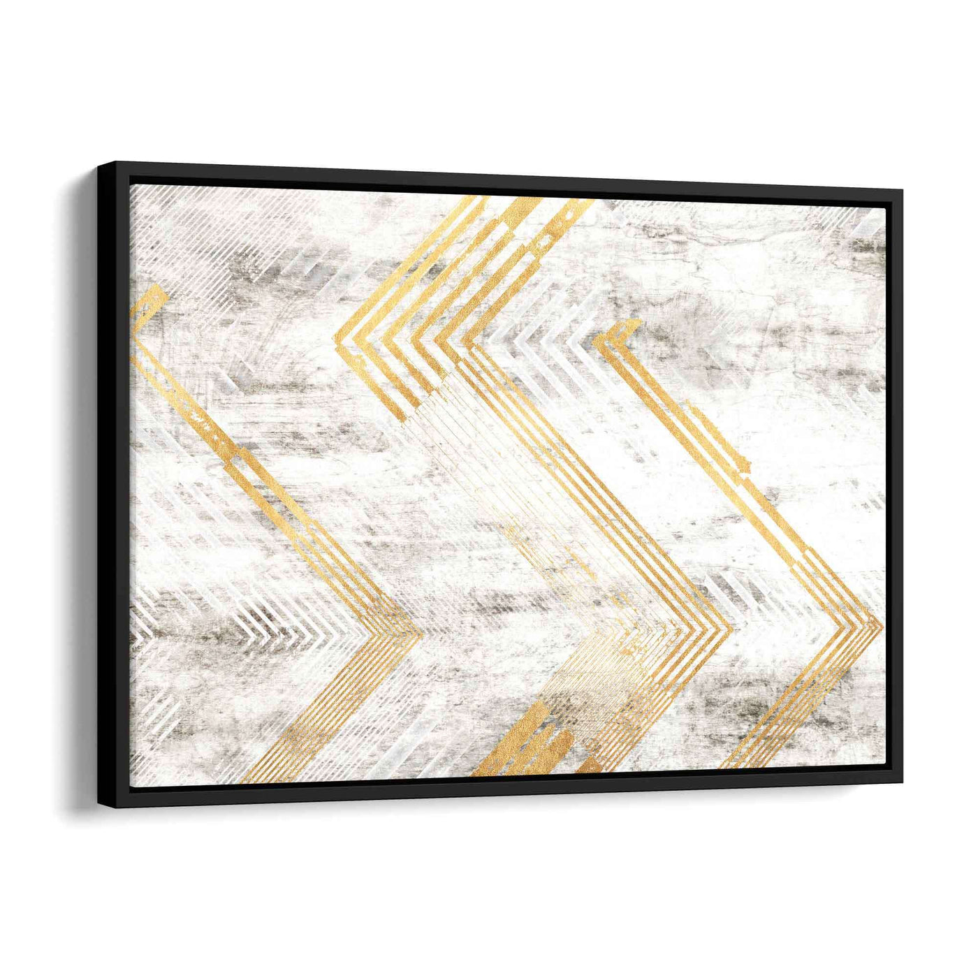 Abstract golden arrow