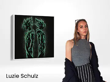 L'artiste Luzie Schulz à Dot Point Art 