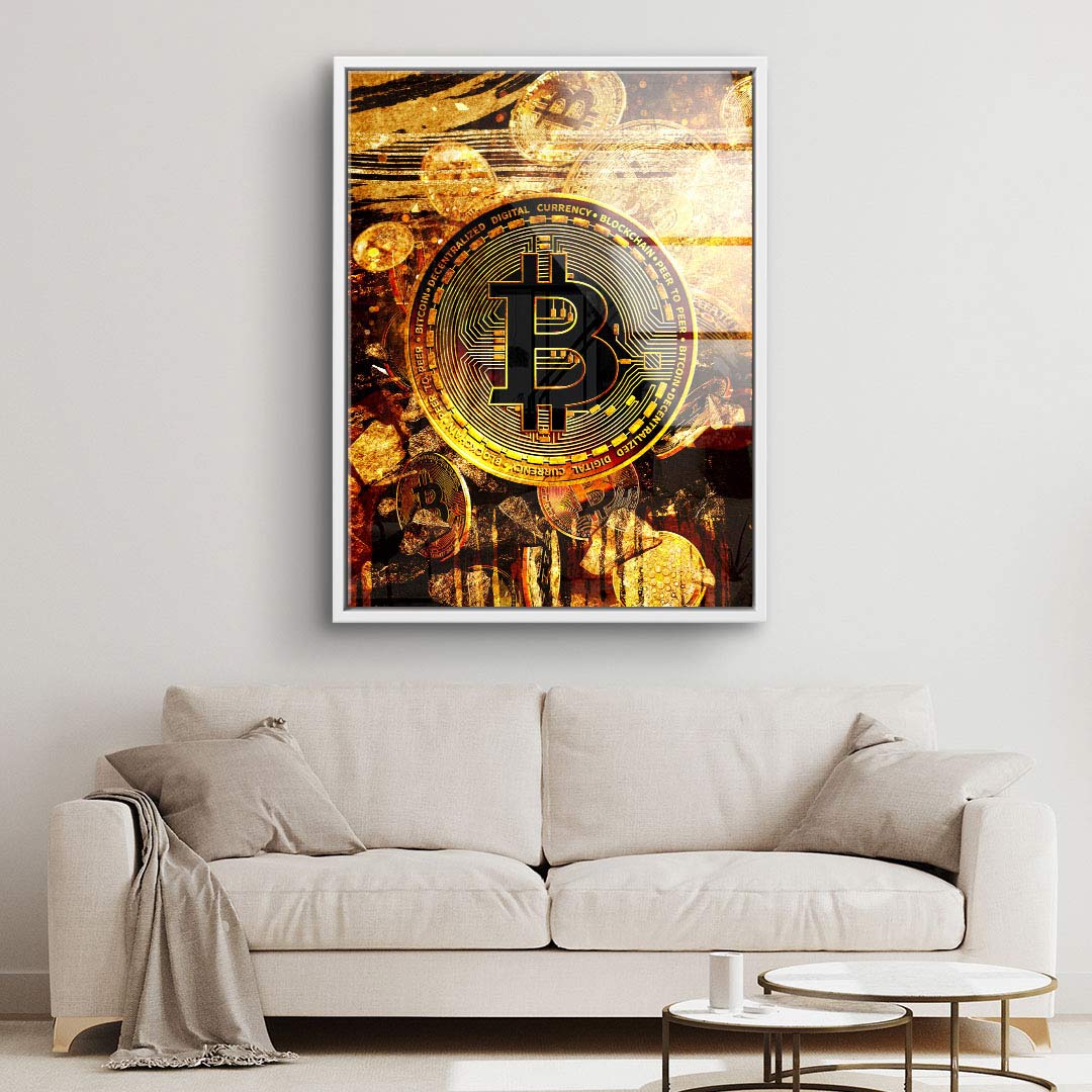 Bitcoin - lingots d'or