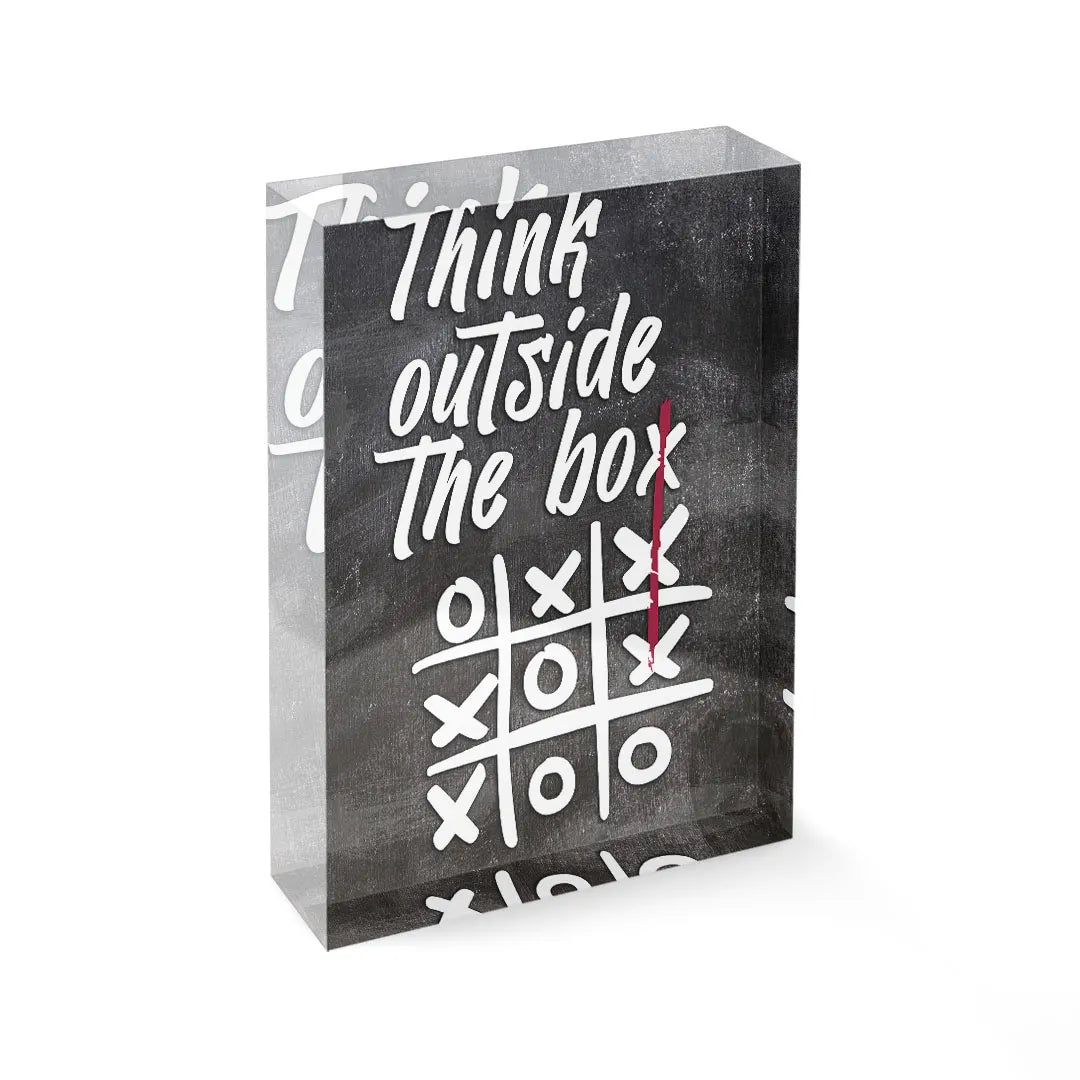 Bloc acrylique - Outside the box