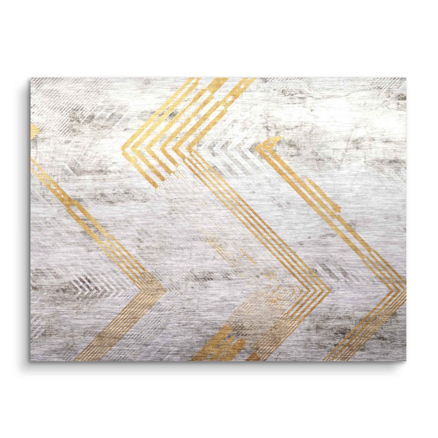 Abstract golden arrow